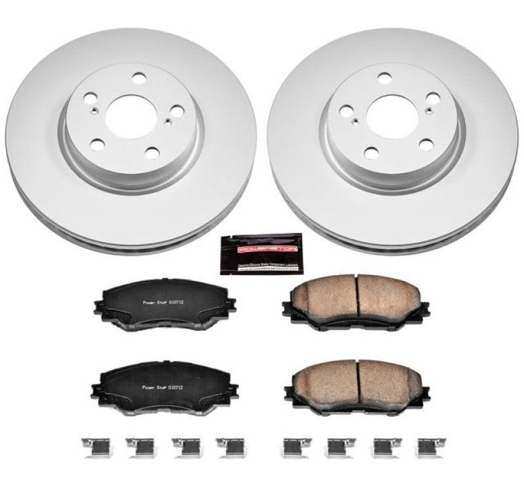 Power Stop 09-10 Pontiac Vibe Front Z17 Evolution Geomet Coated Brake Kit CRK4669