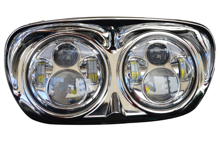 Oracle Harley Road Glide Replacement LED Headlight - Chrome
