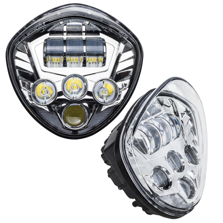 Oracle Victory Motorcycle Replacement LED Headlight - Chrome