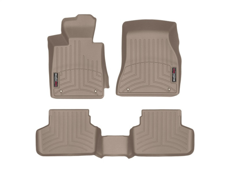 WeatherTech 2017+ BMW 5-Series Front And Rear FloorLiner - Tan (xDrive Only - Does Not Fit RWD)