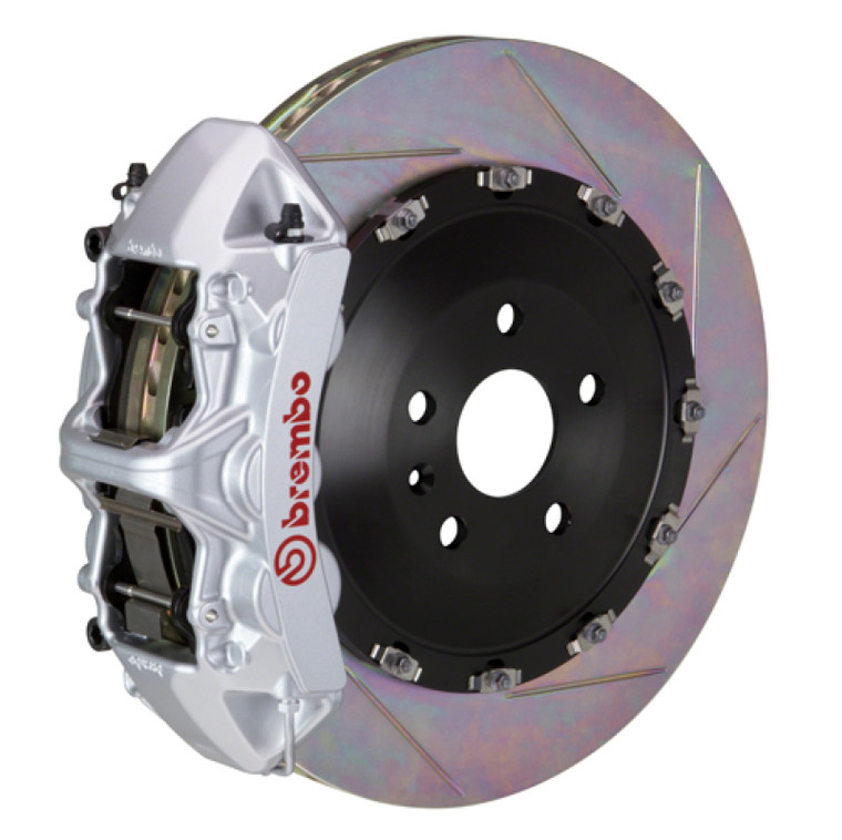Brembo 17-23 540i Front GT BBK 6 Piston Cast 405x34 2pc Rotor Slotted Type1-Silver