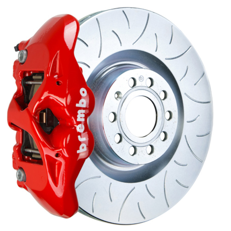 Brembo 07-15 TT 2.0T/3.2L/09-15 TTS Front GT BBK 4 Piston Cast 345x30 1pc Rotor Slotted Type3-Red