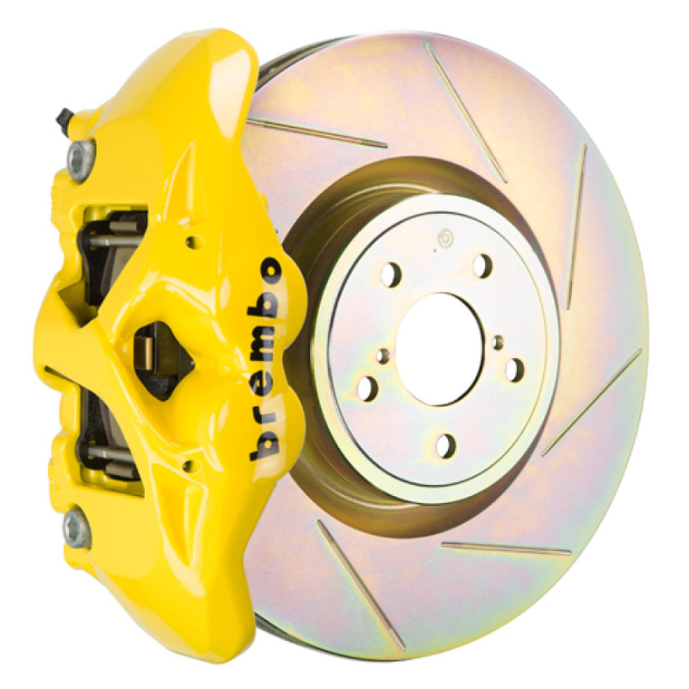 Brembo 12-16 FR-S Front GT BBK 4 Piston Cast 326 x30 1pc Rotor Slotted Type1-Yellow
