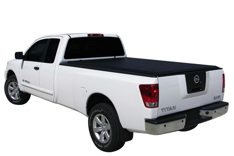 Access Literider 08-09 Titan King Cab 8ft 2in Bed (Clamps On w/ or w/o Utili-Track) Roll-Up Cover