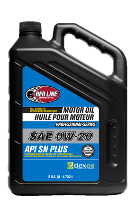 Red Line Pro-Series DEX1G2 SN+ 0W20 Motor Oil - 5 Quarts - Case of 3