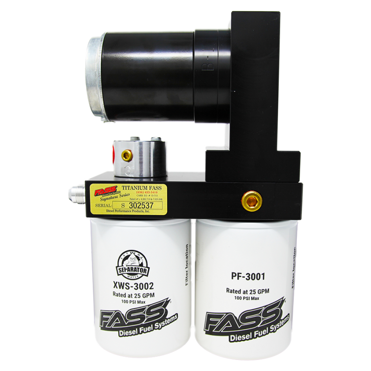 FASS 05-12 Dodge 2500/3500 Cummins 100gph Titanium Signature Series Fuel Air Separation System