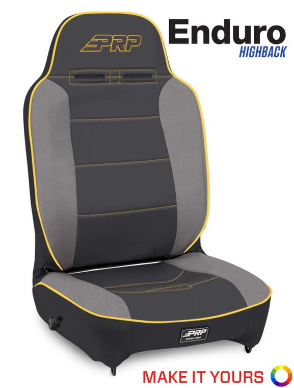 PRP Enduro High Back Reclining 4 In. Extra Tall / Extra Wide Suspension Seat (Passenger Side)