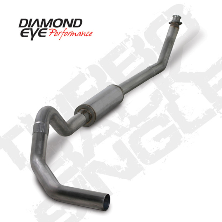 Diamond Eye KIT 4in TB SGL SS: 94-02 DODGE CUMMINS 5.9L