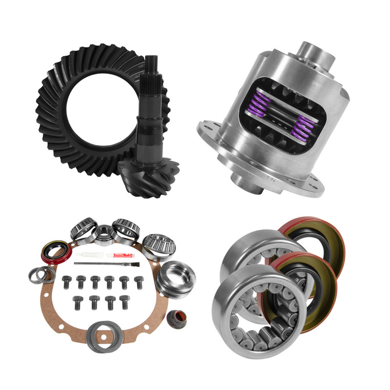 Yukon 8.8in Ford 4.11 Rear Ring & Pinion Install Kit 31 Spline Positraction 2.99in Axle Bearings YGK2052