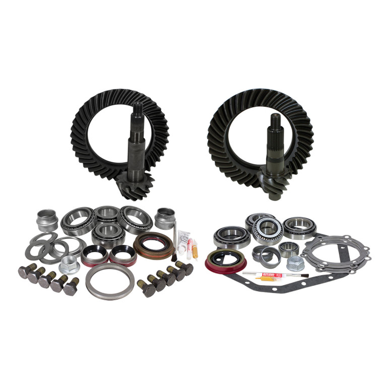 Yukon Gear & Install Kit Package for Reverse Rotation Dana 60 & 88 & Down GM 14T 4.88 Thick