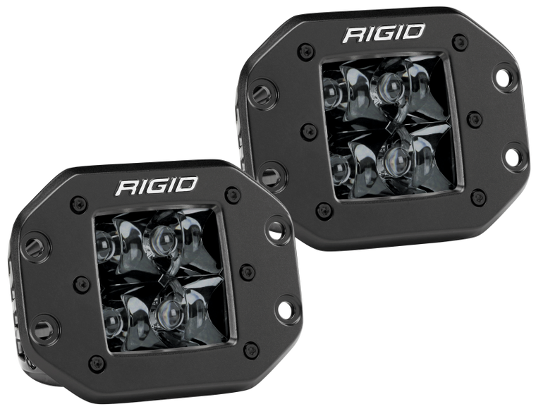 Rigid Industries D2 - Midnight Edition Flush Mount Spot Lights