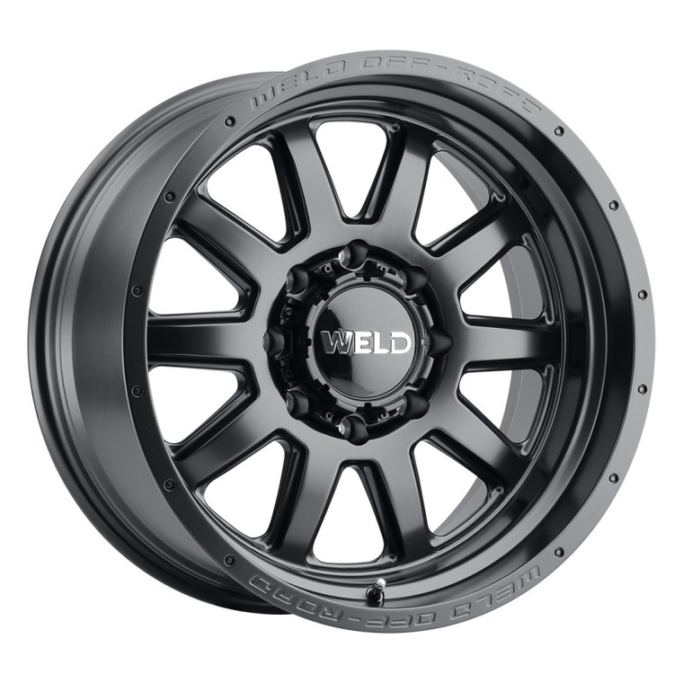 Weld W101 20X10 Stealth 6X135 6X139.7 ET-18 BS4.75 Satin Black 106.1