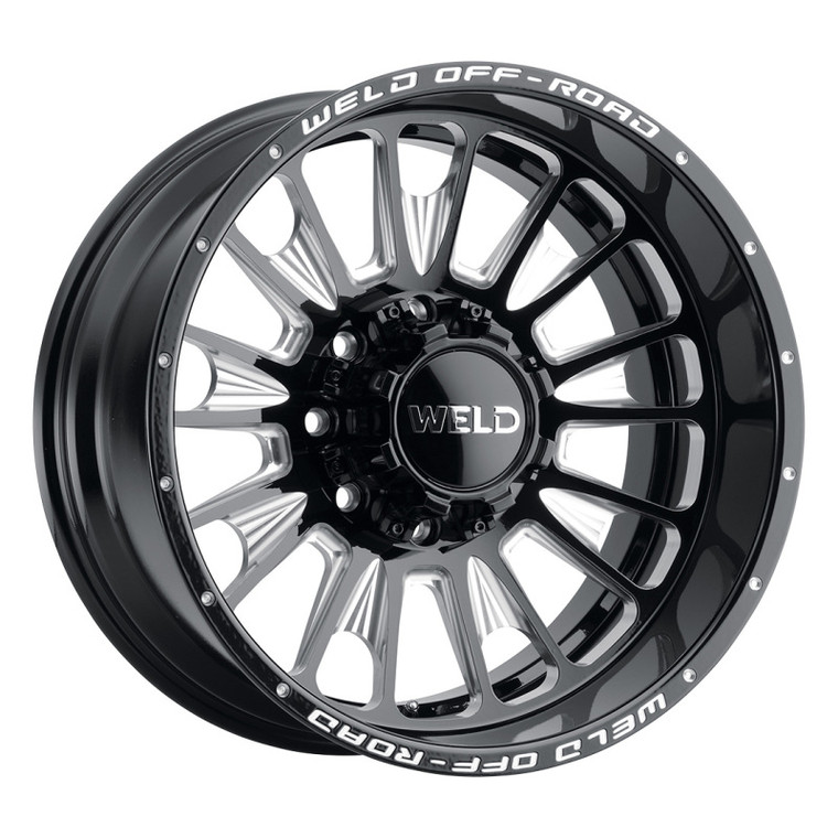 Weld W121 20X12 Scorch 8X170 ET-44 BS4.75 Gloss Black MIL 125.1