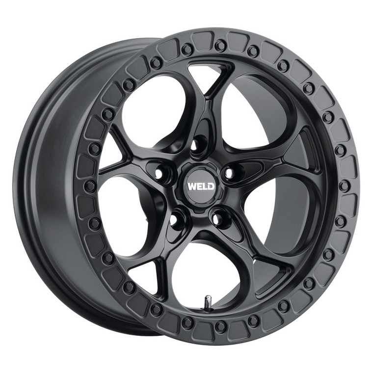Weld W108 17X9.0 Ledge 5X127 ET-12 BS4.50 Satin Black 71.5