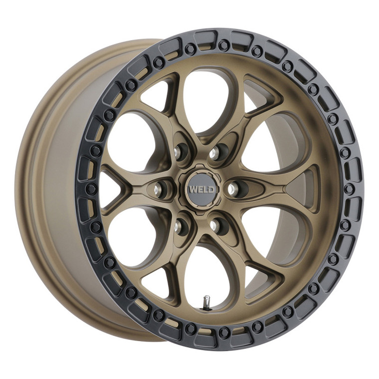 Weld W106 18X9 Ledge 6X135 ET-12 BS4.50 Satin Bronze / Black Ring 87.1