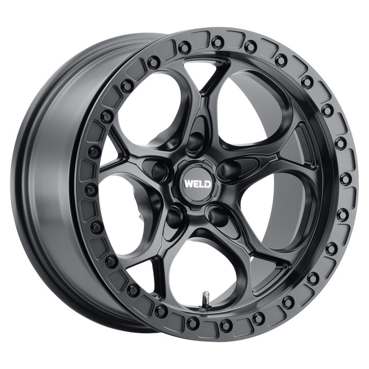 Weld W901 17X9.0 Ledge Beadlock 5X127 ET-35 BS3.625 Satin Black 71.5