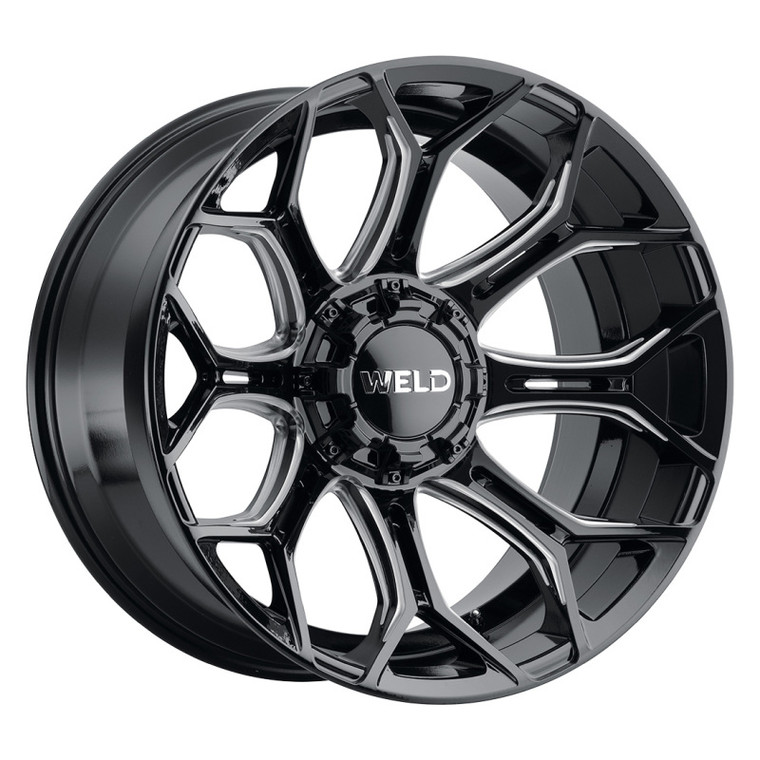 Weld W111 22X12 Gradient 5X127 5X139.7 ET-44 BS4.75 Gloss Black MIL 87.1
