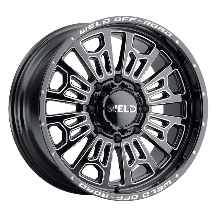 Weld W114 20X12 Elicit 6X135 6X139.7 ET-44 BS4.75 Gloss Black MIL 106.1