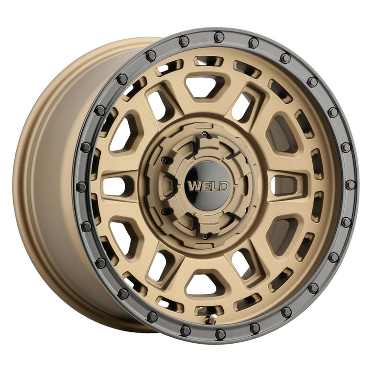 Weld W120 17X8.5 Crux 5X100 5X114.3 ET38 BS6.25 Satin Bronze / Satin Black 72.56
