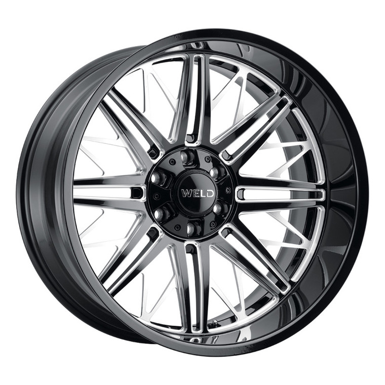 Weld W145 22X12 Cascade 8X180 ET-44 BS4.75 Gloss Black MIL 124.3