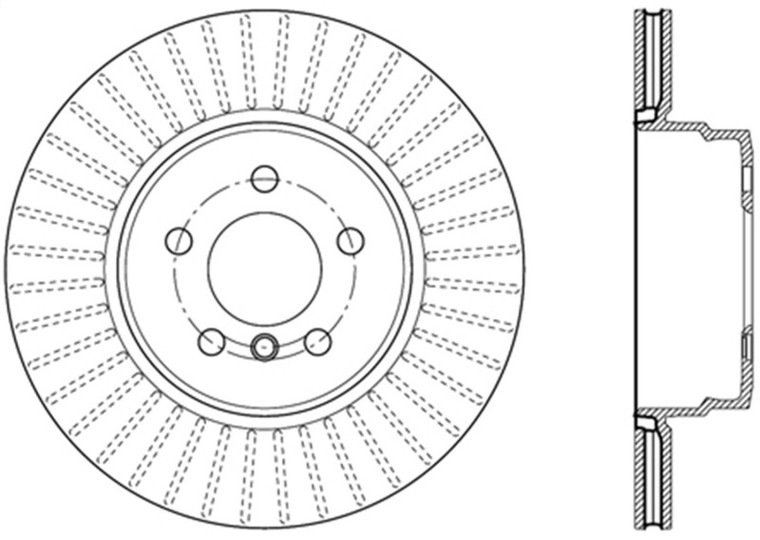 StopTech 07-18 BMW X5 / 08-19 BMW X6 Sportstop Cryo Drilled & Slotted Rotor - Rear Right