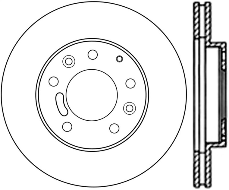 Centric Mazda Premium Brake CryoStop Rotor