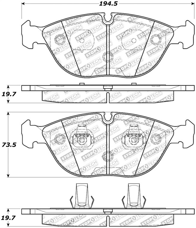 StopTech Street Touring Brake Pads 308.06820