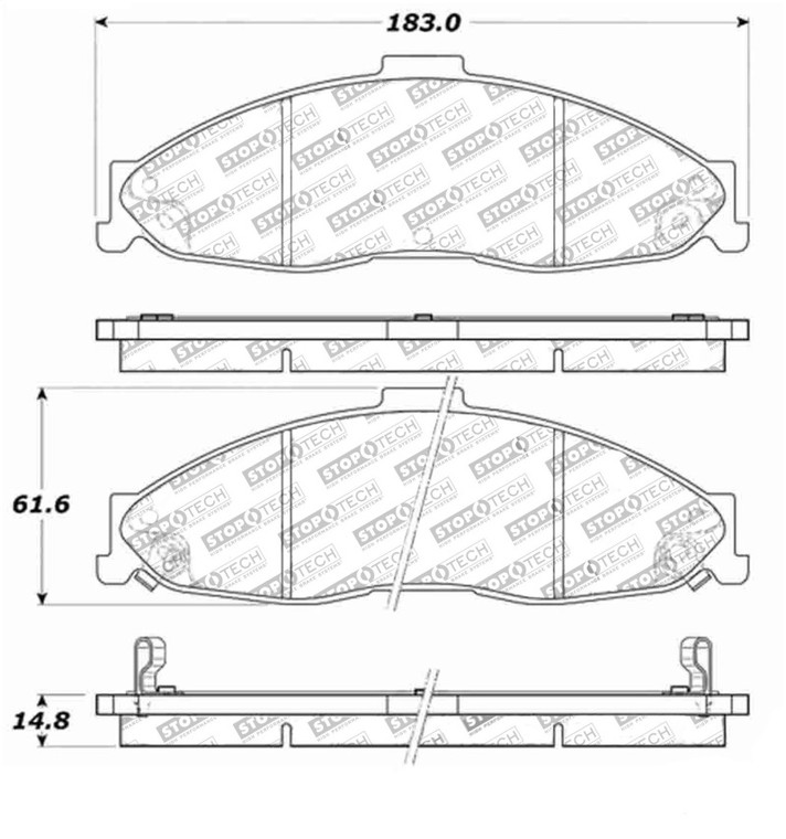 StopTech Street Touring Brake Pads 308.07490