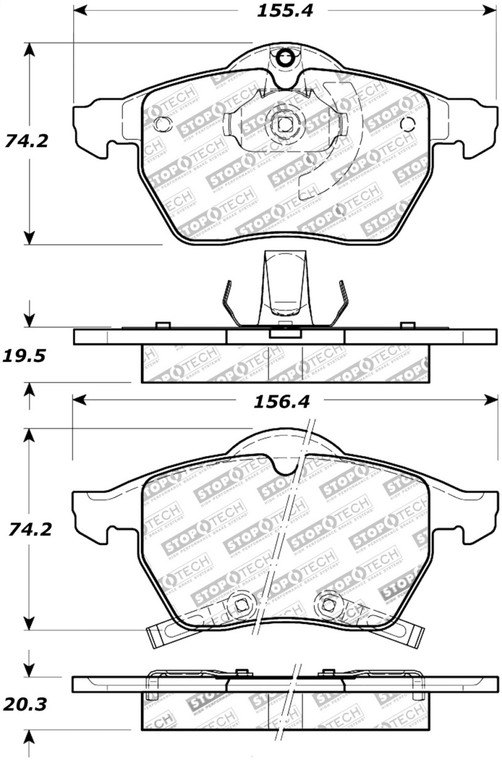 StopTech Street Touring Brake Pads 308.08190
