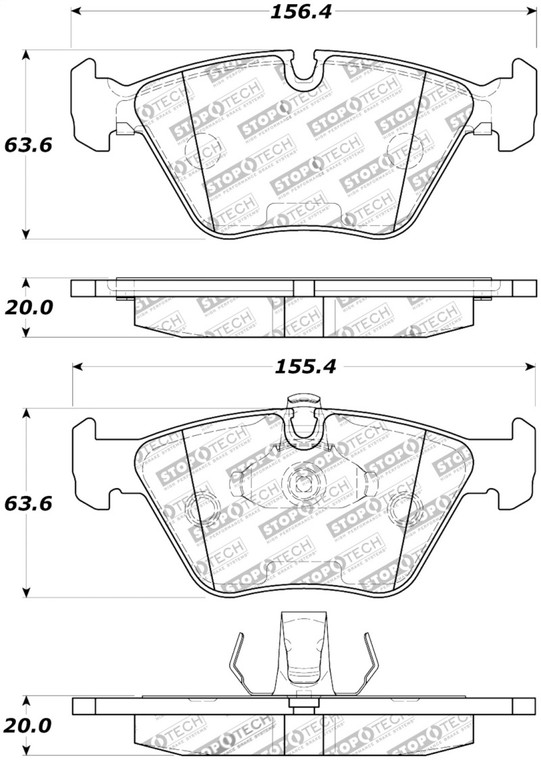 StopTech Street Touring Brake Pads 308.07250