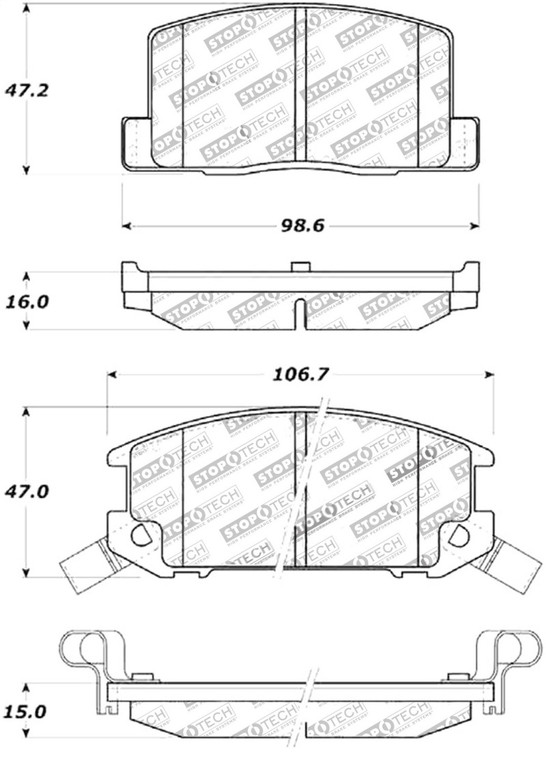 StopTech Street Touring Brake Pads 308.03090