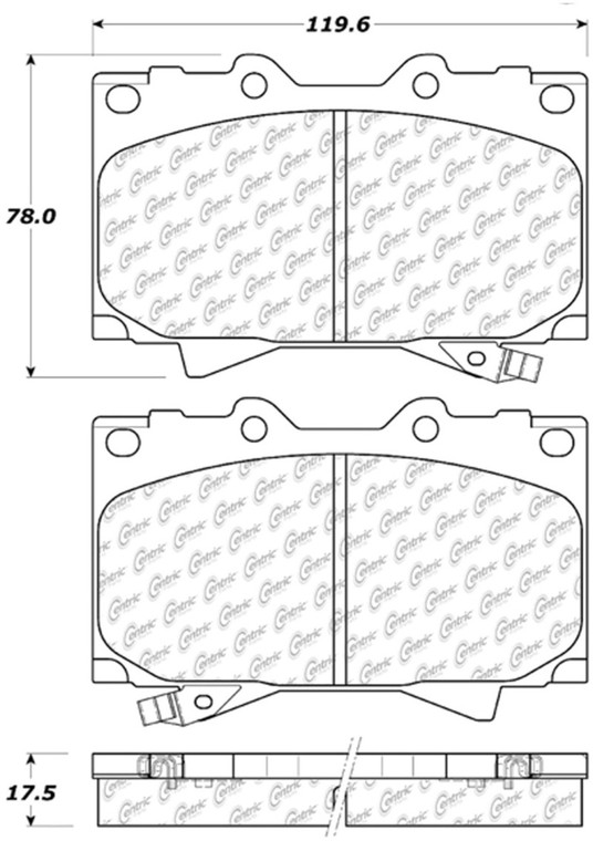 StopTech 98-07 Toyota Land Cruiser/Lexus LX470 Front Truck & SUV Brake Pad