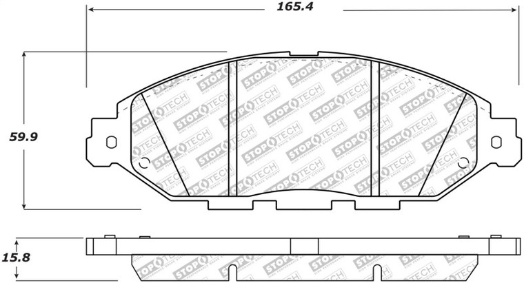 StopTech 13-19 Nissan Pathfinder Street Select Brake Pads - Front