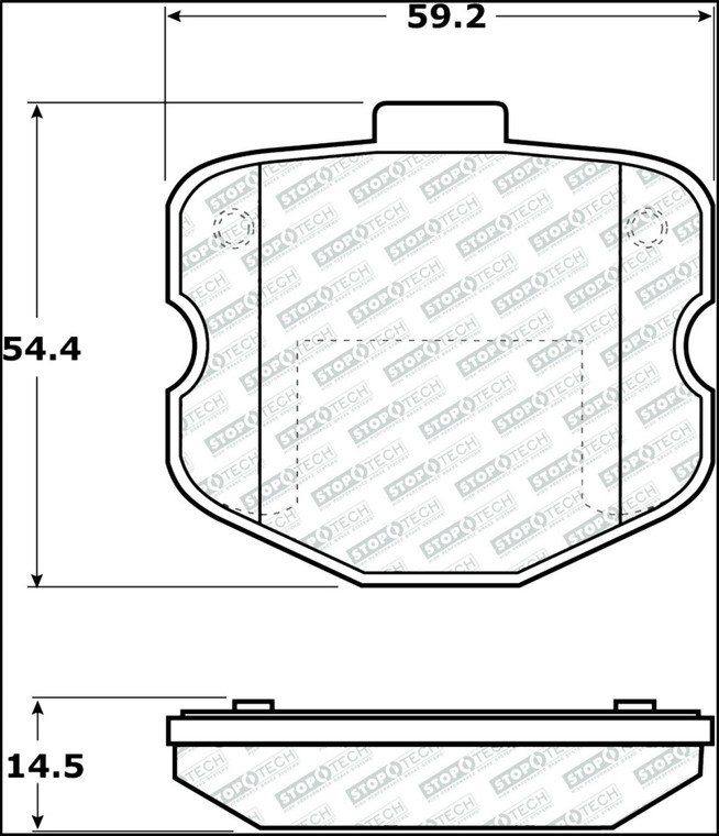 StopTech Street Select Brake Pads - Front 305.11850