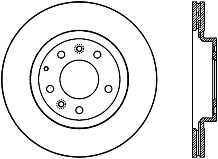 Stoptech 06-15 Mazda Miata MX-5 Front Premium Cryostop Brake Rotor