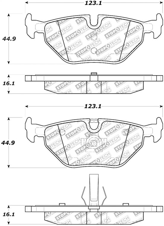 StopTech Street Select Brake Pads w/Hardware - Rear 305.06920