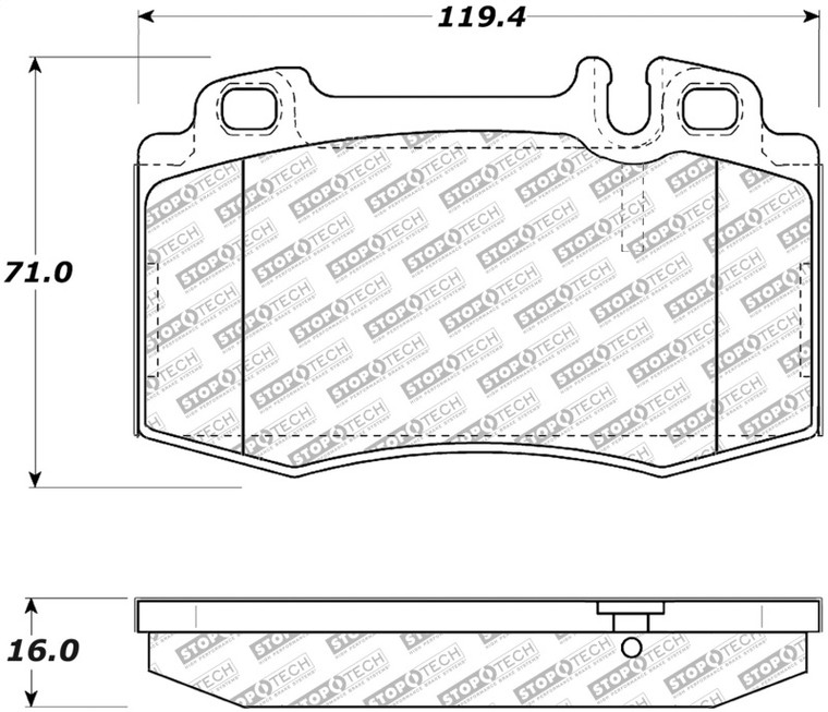 StopTech Street Select Brake Pads w/Hardware - Front 305.08470