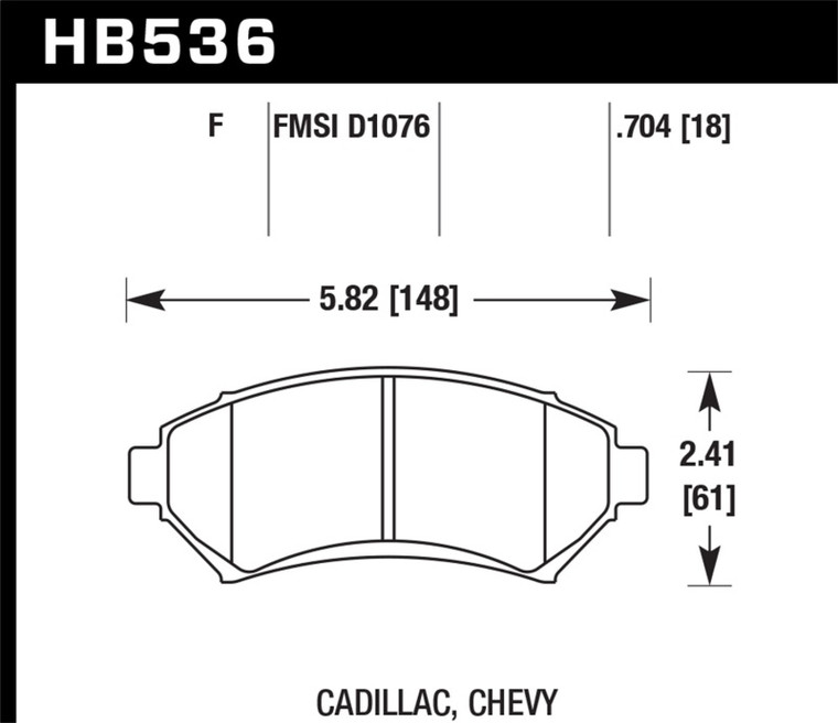 Hawk HPS Street Brake Pads HB536F.704