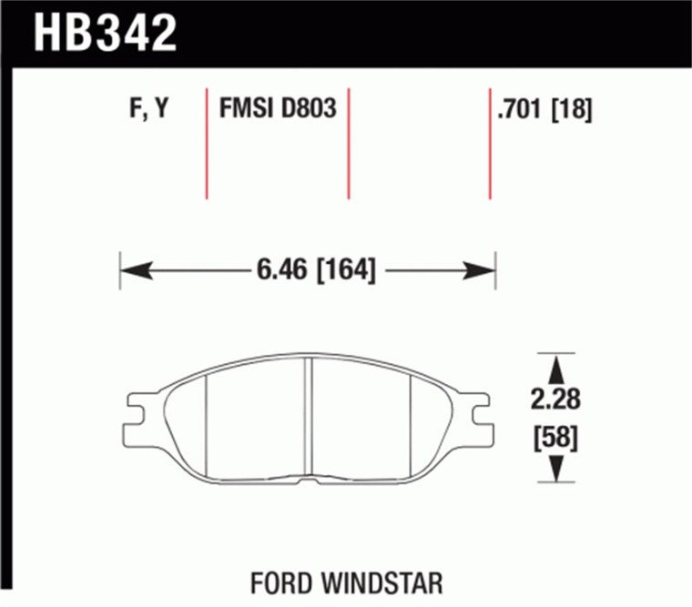 Hawk HPS Street Brake Pads HB342F.701