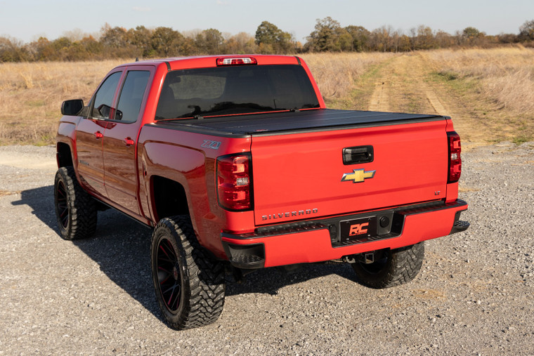 Hard Tri-Fold Flip Up Bed Cover | 5'9" Bed | Chevy/GMC 1500 (14-18)