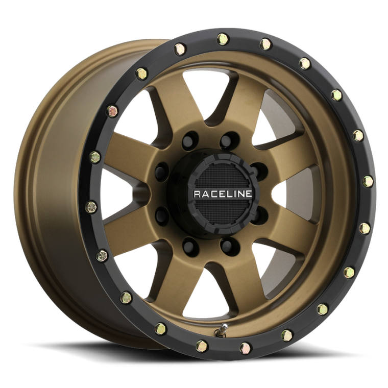 Raceline 935BZ Defender 16x8in / 6x139.7 BP / 0mm Offset / 107.95mm Bore - Bronze Wheel