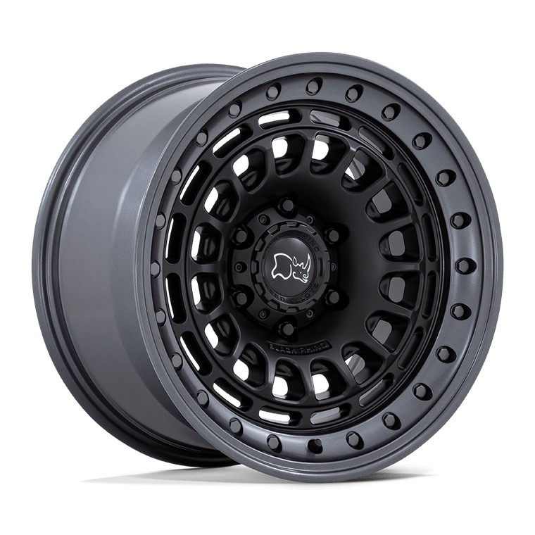 BR014 17X9 6X4.5 M-BLK-GNMTL -12MM 17X9