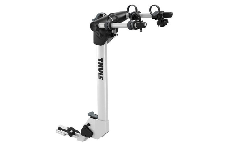 Thule Helium Pro 2 - Hanging Hitch Bike Rack w/HitchSwitch Tilt-Down (Up to 2 Bikes) - Silver