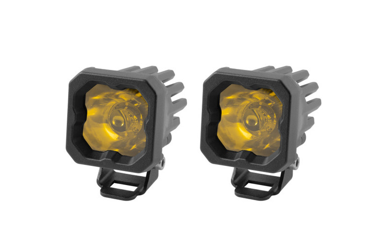 Diode Dynamics Stage Series C1 LED Pod Sport - Yellow Spot Standard ABL (Pair)