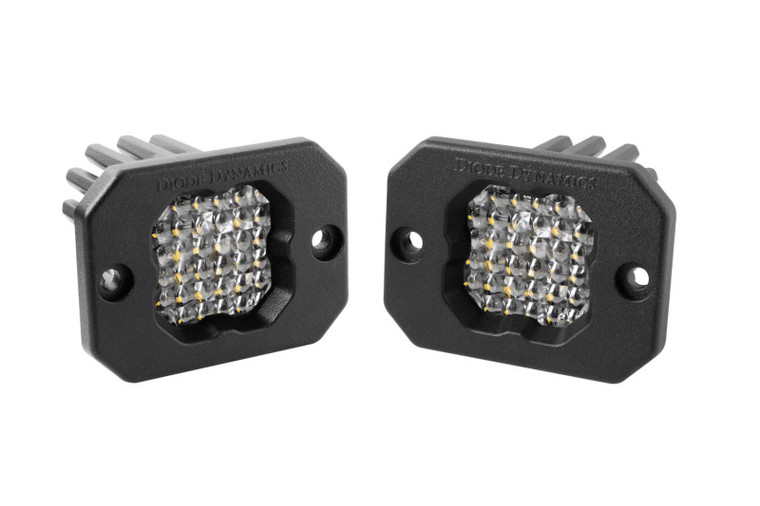 Diode Dynamics Stage Series C1 LED Pod Sport - White Flood Flush RBL (Pair)