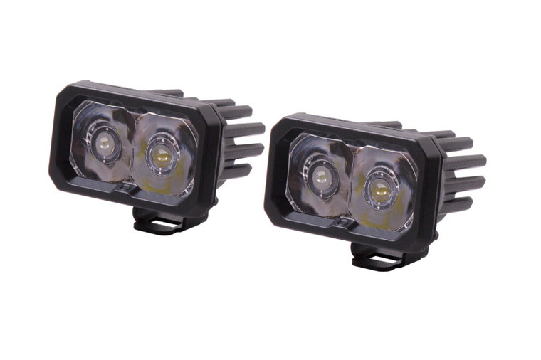 Diode Dynamics Stage Series 2 In LED Pod Sport - White Spot Standard ABL (Pair)