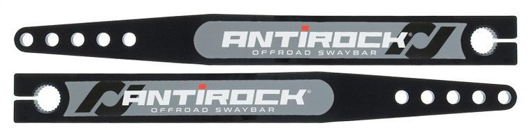 RockJock Antirock Fabricated Steel Sway Bar Arms 18in Long 16.195in C-C 5 Holes w/ Stickers Pair