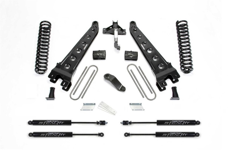 Fabtech 2019 Ford F450/550 4WD 6in Radius Arm System w/Stealth Shocks