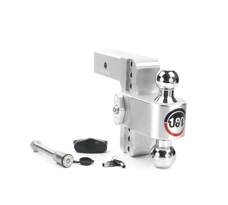 Weigh Safe 180 Hitch 6in Drop Hitch & 2.5in Shank (10K/18.5K GTWR) w/WS05 - Aluminum