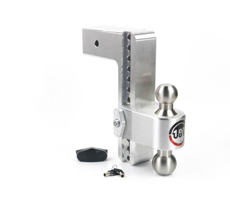 Weigh Safe 180 Hitch 10in Drop Hitch & 3in Shank (10K/21K GTWR) - Aluminum LTB10-3
